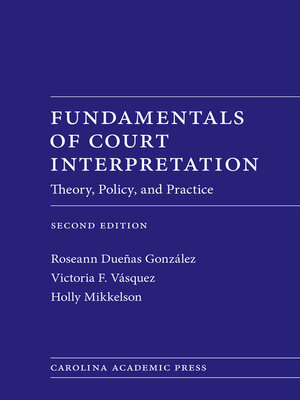 cover image of Fundamentals of Court Interpretation